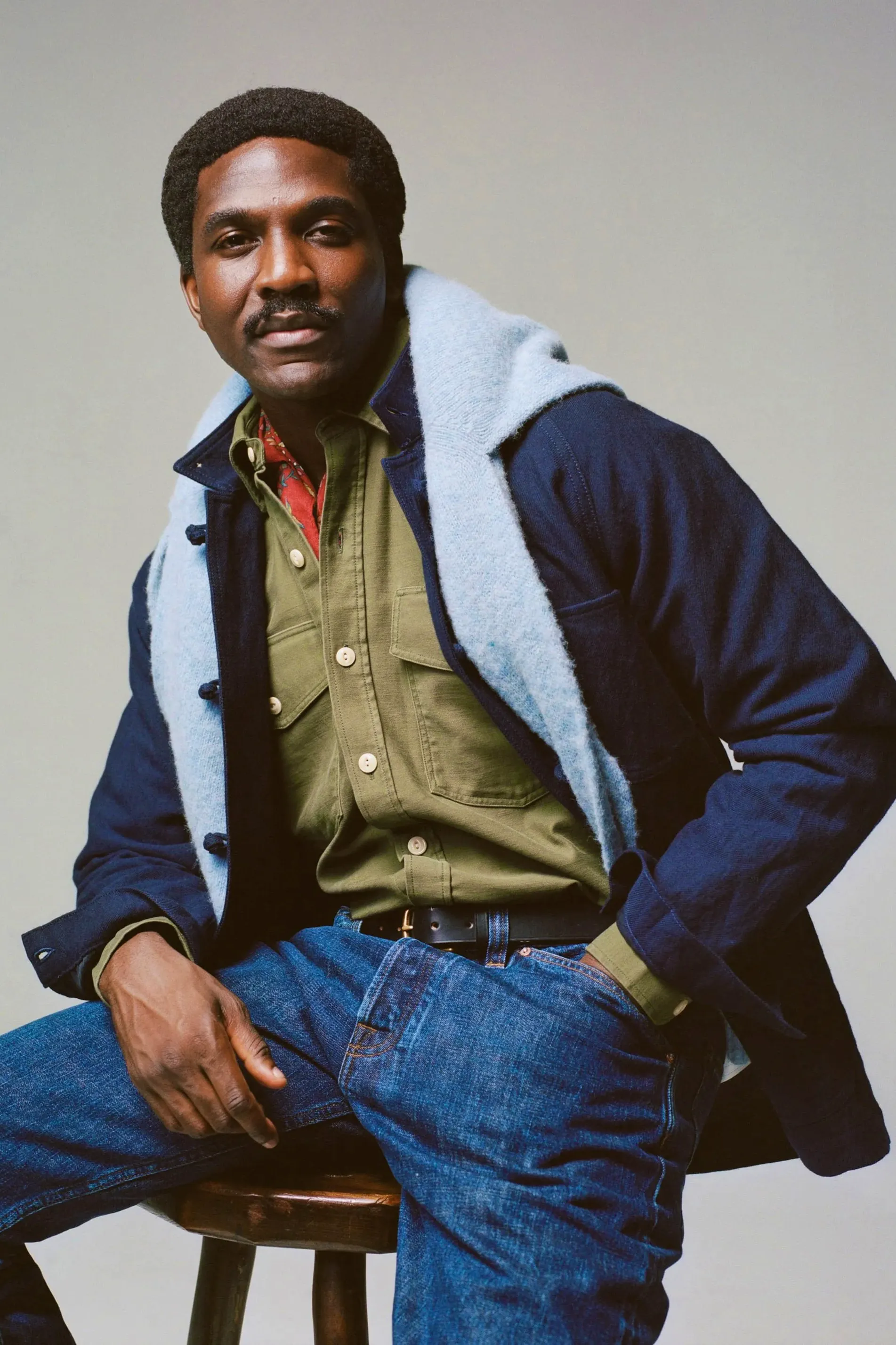 Drake’s Navy Wool Chore Jacket, £695