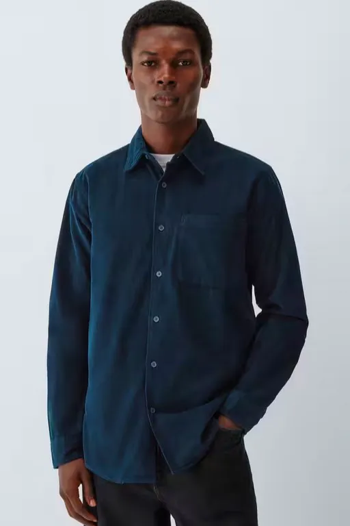 John Lewis Corduroy Shirt, Navy, £49
