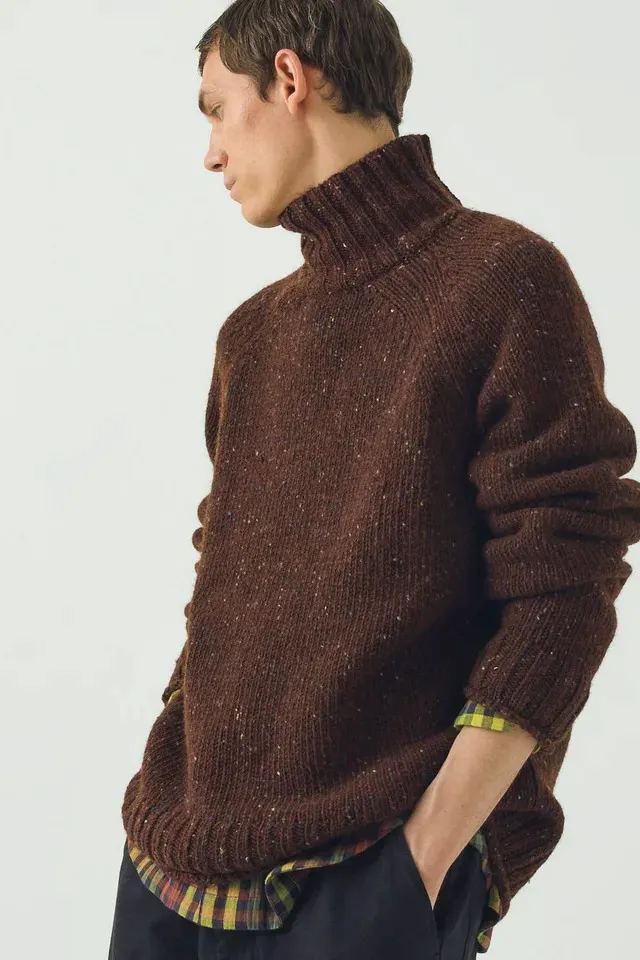 Toast Donegal Wool Roll Neck Sweater, £215