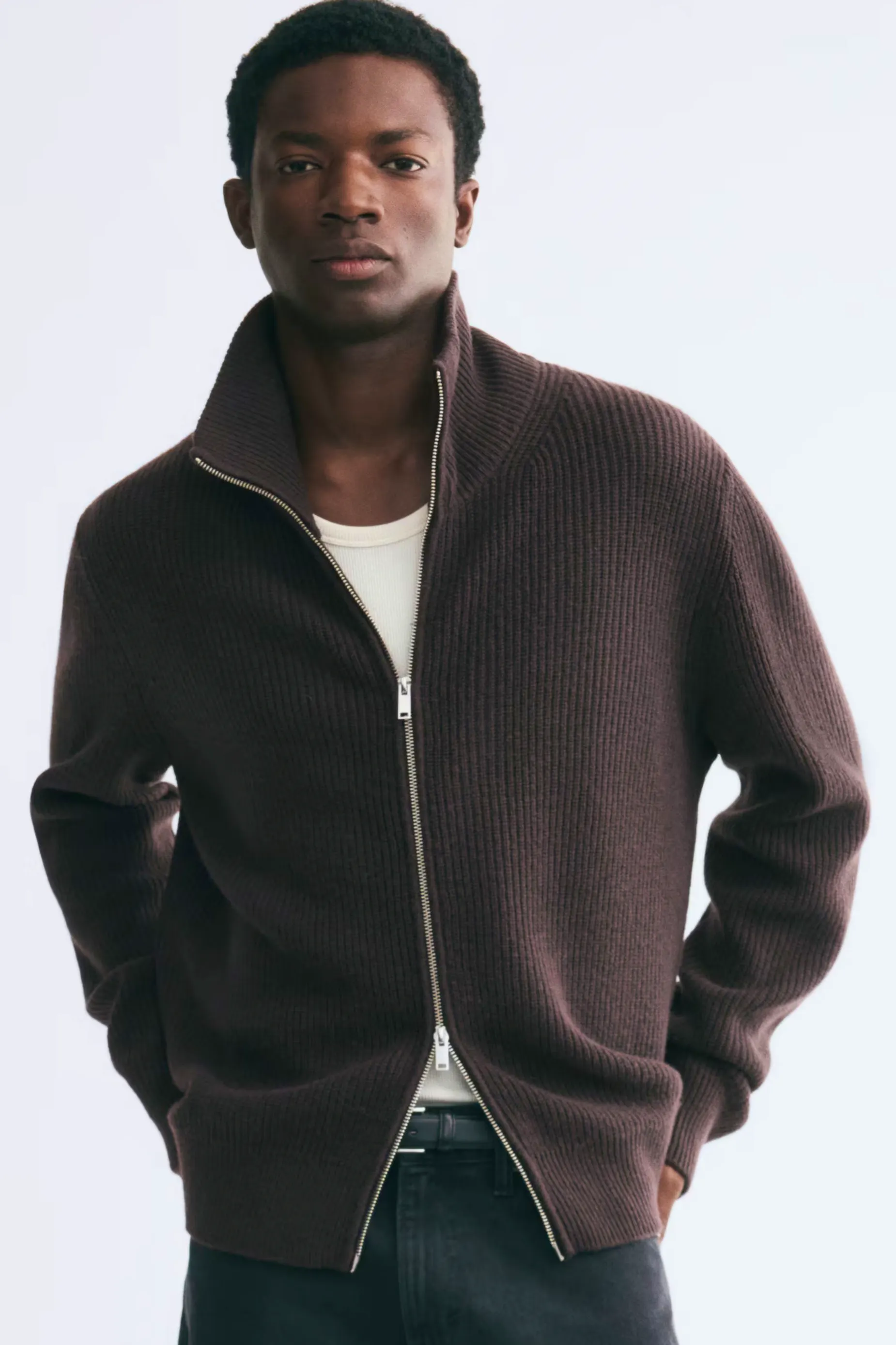 H&M Regular Fit Zip-Through Wool Cardigan, £64.99