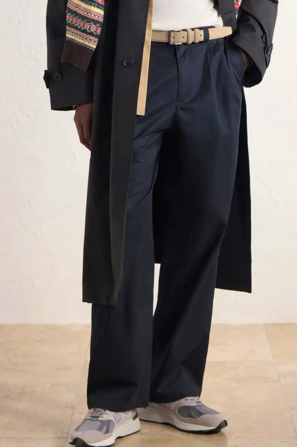 Aimé Leon Dore Straight-Leg Pleated Cotton Trousers, £330
