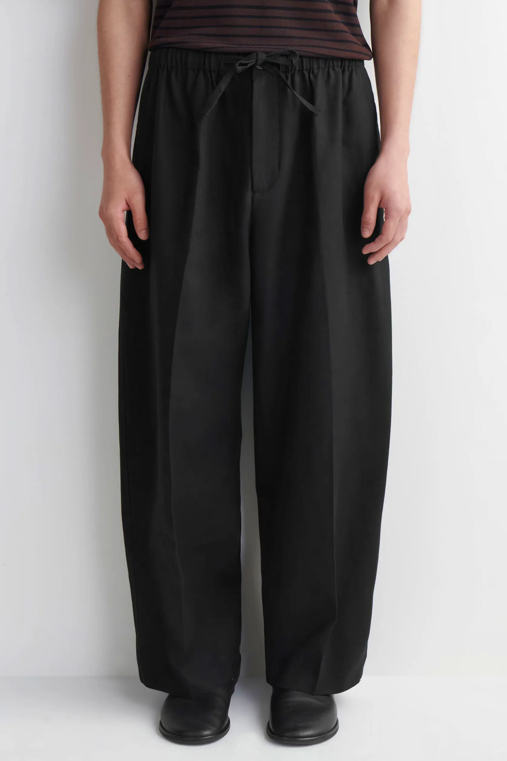 Cos Relaxed-Fit Barrel-Leg Drawstring Trousers, £75