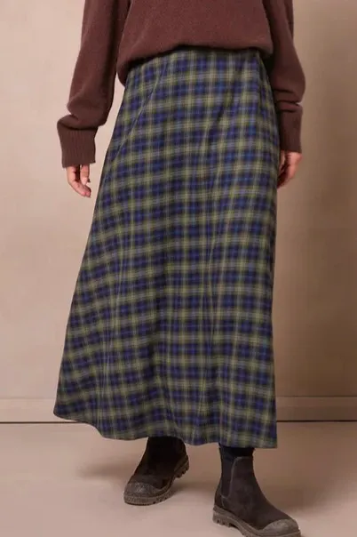 Celtic & CO Flared Check Skirt, £99