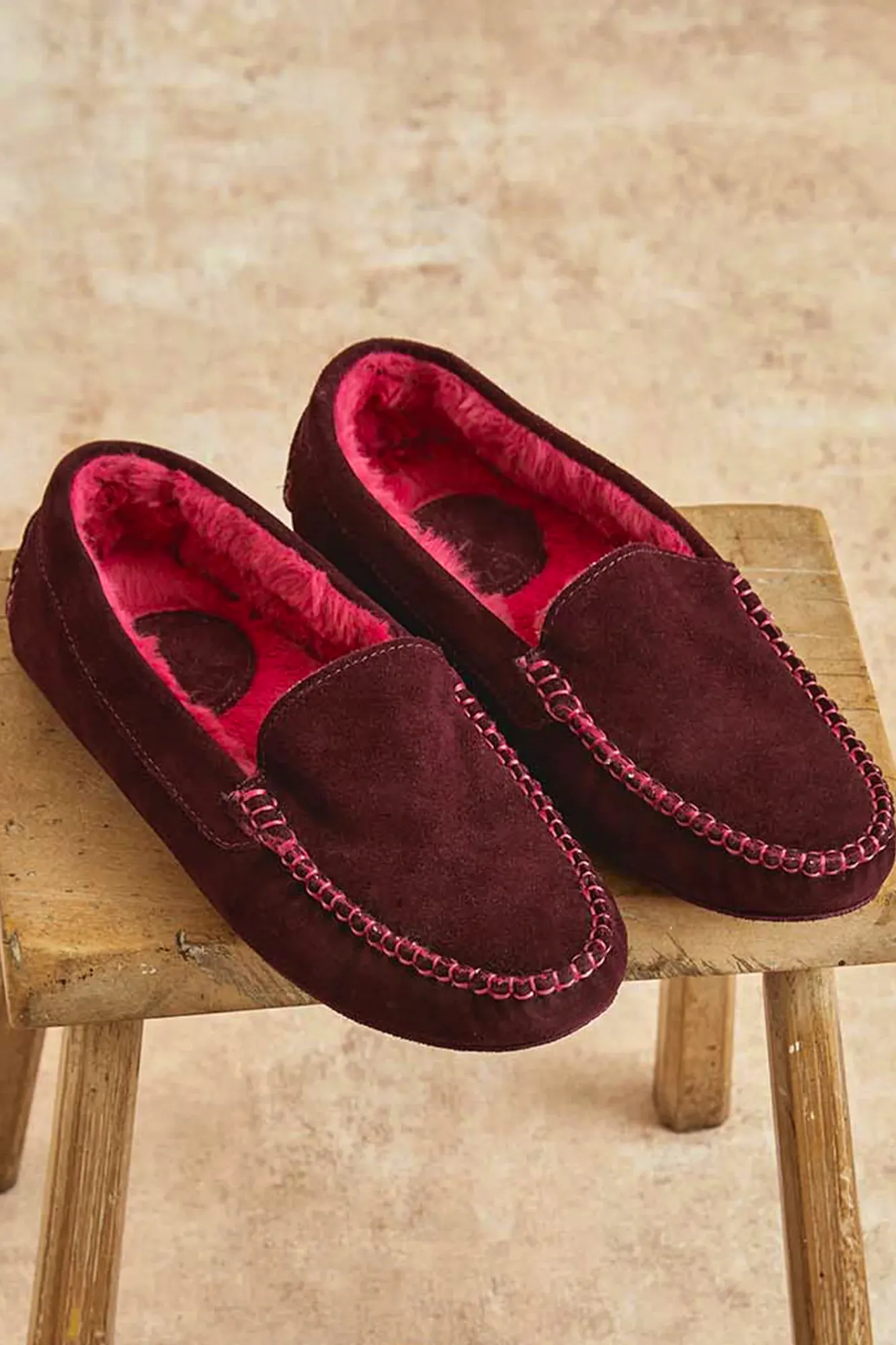 Penelope Chilvers Moccasin Suede Slipper, £139