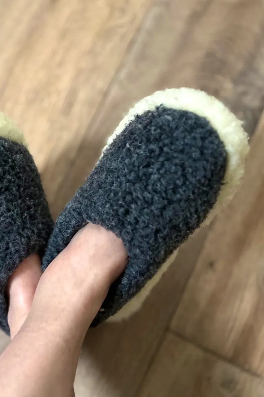 Idyll Home Pure Wool Fleece Slippers, £27.95